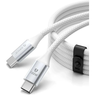 ORICO CDX 100W 5A Power Delivery USB-C - USB-C 1m кабел - бял (6942227138569)