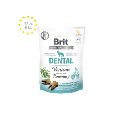 Brit Care Dog Functional Snack Dental Venison - дентално лакомство с еленско и розмарин 150гр