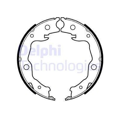 Sada brzd. čeľustí parkov. brzdy DELPHI LS2116