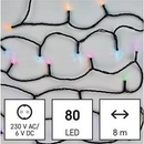 EMOS Lighting GoSmart LED vianočná reťaz 8 m vonkajšia aj vnútorná RGB programy časovač wifi
