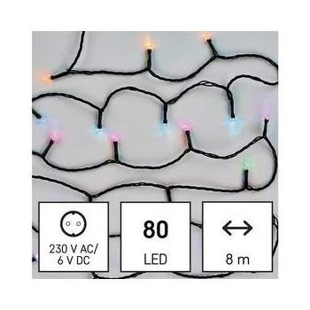 EMOS Lighting GoSmart LED vianočná reťaz 8 m vonkajšia aj vnútorná RGB programy časovač wifi
