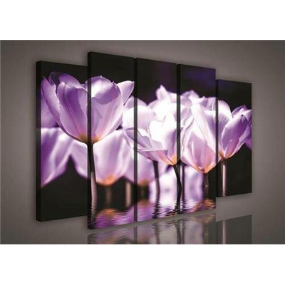 Obraz na plátně fialové květy 972S12, rozměr 150 x 100 cm, IMPOL TRADE