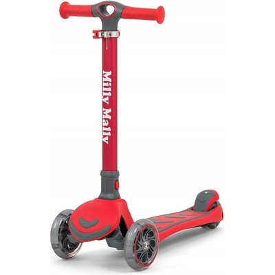 Milly Mally Scooter Boogie LED červená
