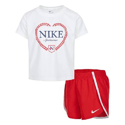 Kids' Swoosh Match Solid Clothing Set - University Red