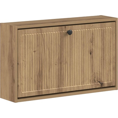 vidaXL Стенно шкафче за обувки EDE 71 x 17 x 43 см Инженерна дървесина (895974)