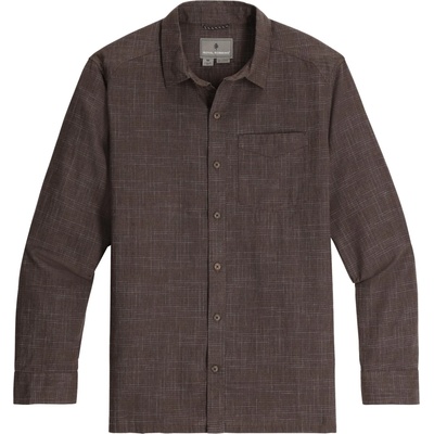 Royal Robbins Мъжка риза с копчета Royal robbins Hempline Spaced L/S Shirt - Seal Brown (033-2705-0411)