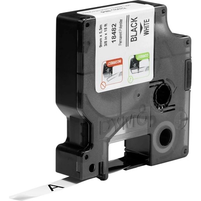 etikety DYMO IND RHINO 18482 polyester Farba pásky: biela Farba písma:čierna 9 mm 5.5 m