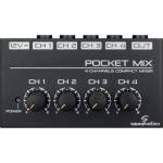 Soundsation Смесителен пулт мини 4 моно pocket-mix
