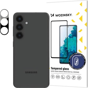 Wozinsky Закалено стъкло за камера 9H за Samsung Galaxy S24 Plus - Черен KP32883