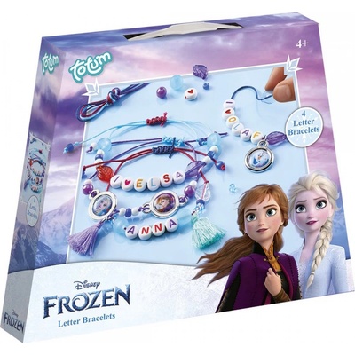 Totum Творчески комплект Totum - Frozen II, Гривни с букви, 4 броя (T681460)