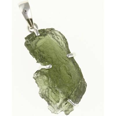 My Moldavite Stříbrný přívěsek s přírodním vltavínem SM12110