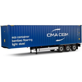 Solido 1: 24 КОНТЕЙНЕР ПРИЦЕП СИН 2024 - solido - s2400507