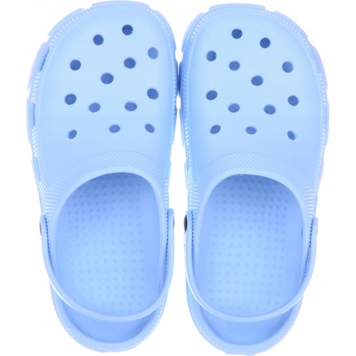 Žabky dětské pantofle s dírkami na zahradu modré