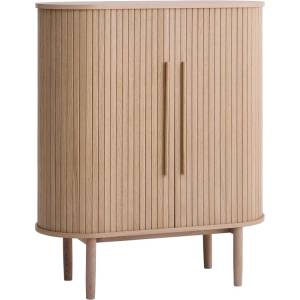 Unique Furniture Шкафче от декор от дъб с плъзгащи се врати в светло естествен цвят 100x118x40 cm Meta - Unique Furniture (55882560)
