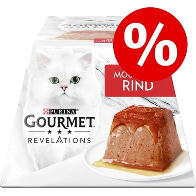 Gourmet Revelations Mousse pro kočky hovězí a kuřecí 48 x 57 g
