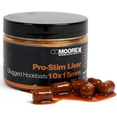 CC Moore boilies Dumbels V Dipe Pro-Stim Liver Glugged Hookbaits 15x18mm 35ks