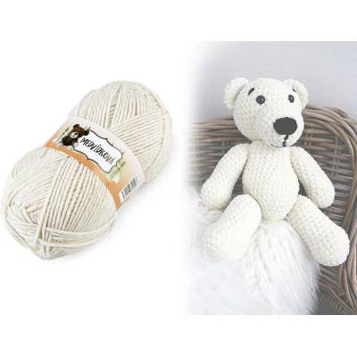 Pletací příze medvídková 100 g - 7 (82089) béžová tm.
