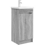 vidaXL Баня с мивка Сив Сонома 42 x 40 x 84, 5 см Инженерна дървесина (890090)
