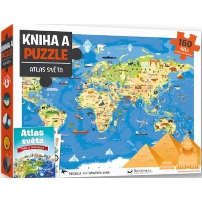 Kniha a puzzle Atlas světa Svojtka & Co. s. r. o.