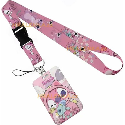 Šňůrka na krk 25494 s cedulkou na ID karty Stitch a Angel
