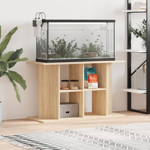 vidaXL Стойка за аквариум, дъб сонома, 100x40x60 см, инженерно дърво (833586)