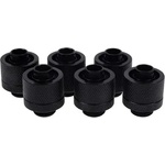 Alphacool Фитинг Alphacool Eiszapfen, Удължител, 16/10mm, G1/4, Черен мат, 6 броя (AC-1011163) - xtreme