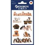 AVERY Стикер, хартия, 3 листа, 76x120 mm, AVERY ZWECKFORM, "Z-Design No. 55972", кученца (55972)