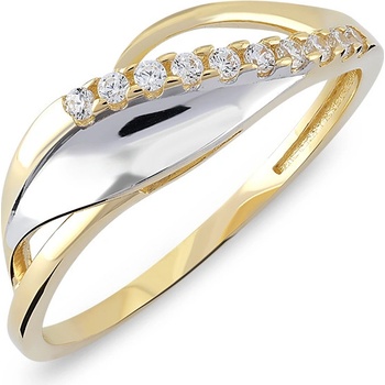 Lillian Vassago Zlatý prsteň so zirkónmi LLV06 GR064