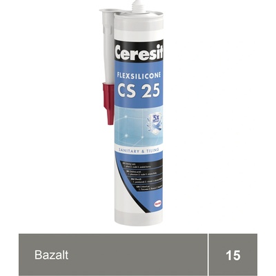 Ceresit CS 25 sanitární silikon 280 g bazalt
