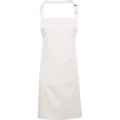 Premier Zástěra Colours PR 154 s laclem a kapsou na břiše COT39015400199-white