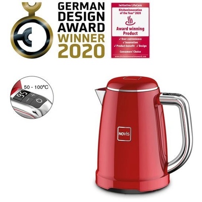 Novis KTC1 Електрическа кана 1, 6 л червена (6114.02.20)