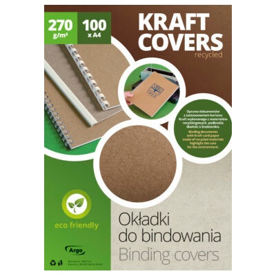obálka A4 Kraft 70% recycling, 100ks