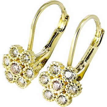 Glare zlaté náušnice detské 144