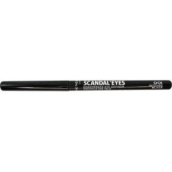 Rimmel ScandalEyes Exaggerate Eye Definer 0, 35 g молив за очи 001 Intense Black