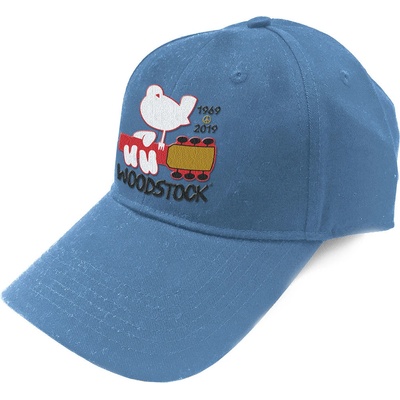 ROCK OFF WOODSTOCK LOGO Modrá