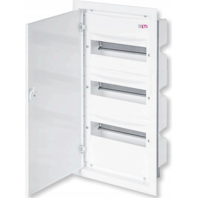 Rozvaděč ETI 3x12 pod omítku IP40 kovové dveře ERP12-3