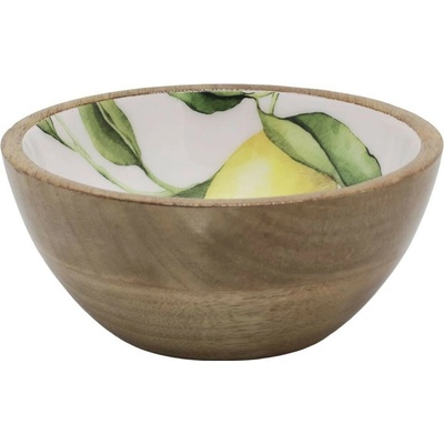 Chic Antique Dřevěná mangová miska s citróny Tours Limone Blossom15 x 7 cm 500 ml