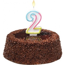 Tortová sviečka číslovka 2 HERLITZ
