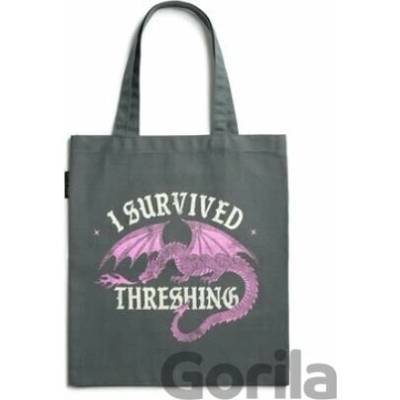 Out of Print Rebecca Yarros's Fourth Wing: I Survived Threshing (Pink Dragon) Tote Bag