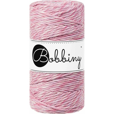Bobbiny Macrame Cord 3 mm 100 m Raspberry Shake Šňůra