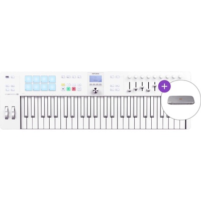 Arturia KeyLab Essential 49 mk3 SET Миди клавиатура Alpine White (KEYLAB-ESSENTIAL-49AWH-MK3-SET)