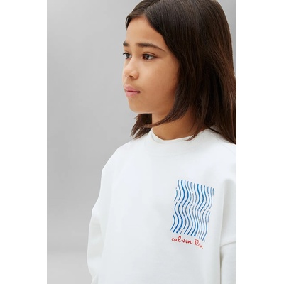 Calvin Klein суичър за деца от памук (LVCKTJB45B.128.176.9BY2)