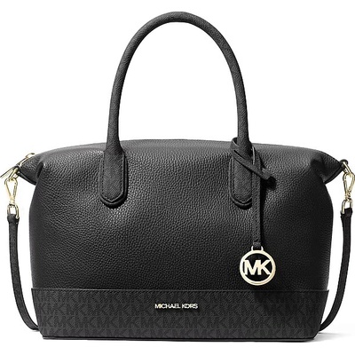 Michael Kors Hyde medium kožená kabelka černá