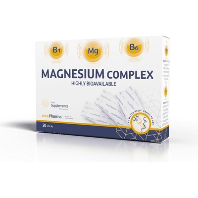 mcePharma Magnesium complex biodostupný hořčík rozpustný v ústech 20 sáčků