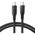  Кабел Joyroom Multi-Color Series SA34-CC3, USB-C / USB-C, 60W, Fast Transfer, 1m. , черен (SA34-CC3)