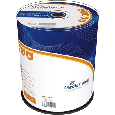 Mediarange DVD+R 4,7GB 16x, 100ks