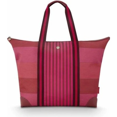 Pip Studio Tilda Stripe plážová taška růžová