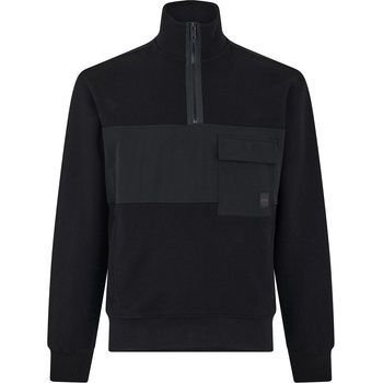 Image 1 of HUGO BOSS Суичър Boss Men's ZeNylon 1/4 Zip Fleece Hoodie - Black 001