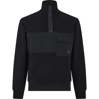 HUGO BOSS Суичър Boss Men's ZeNylon 1/4 Zip Fleece Hoodie - Black 001
