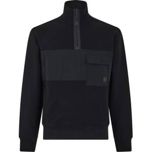 HUGO BOSS Суичър Boss Men's ZeNylon 1/4 Zip Fleece Hoodie - Black 001